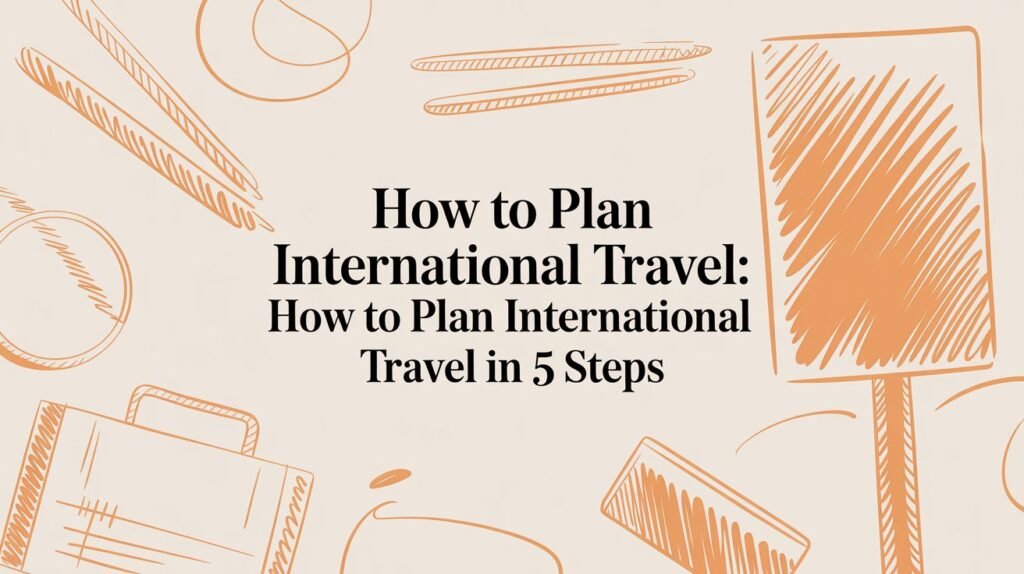 How to Plan International Travel Title Card