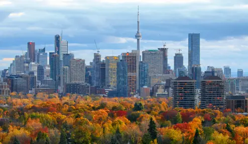 Toronto Skyline in Fall